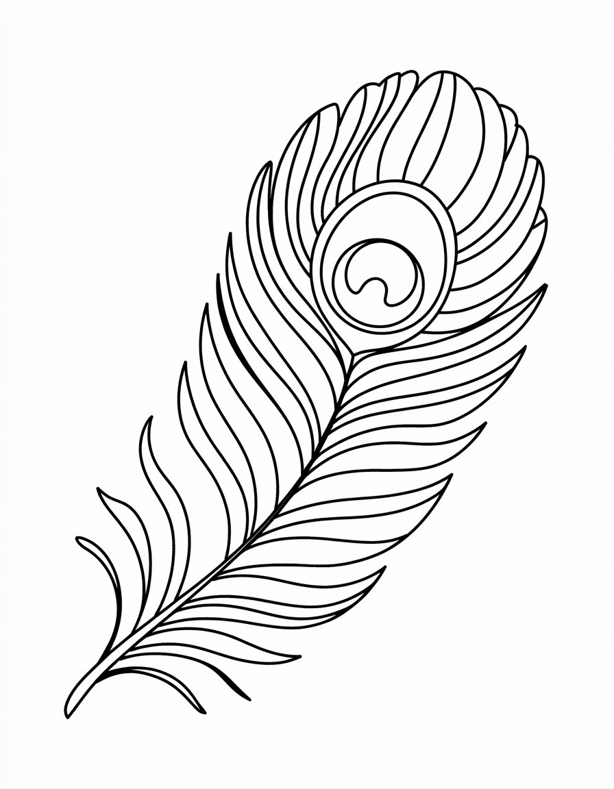 Peacock Feather Glass
